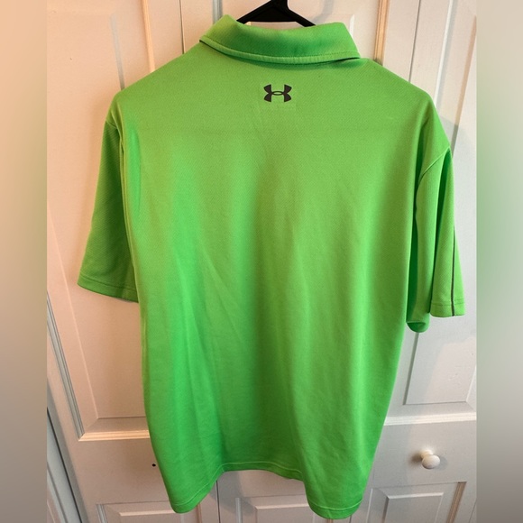 Great Under Armor Large Green Polo! - Picture 3 of 3